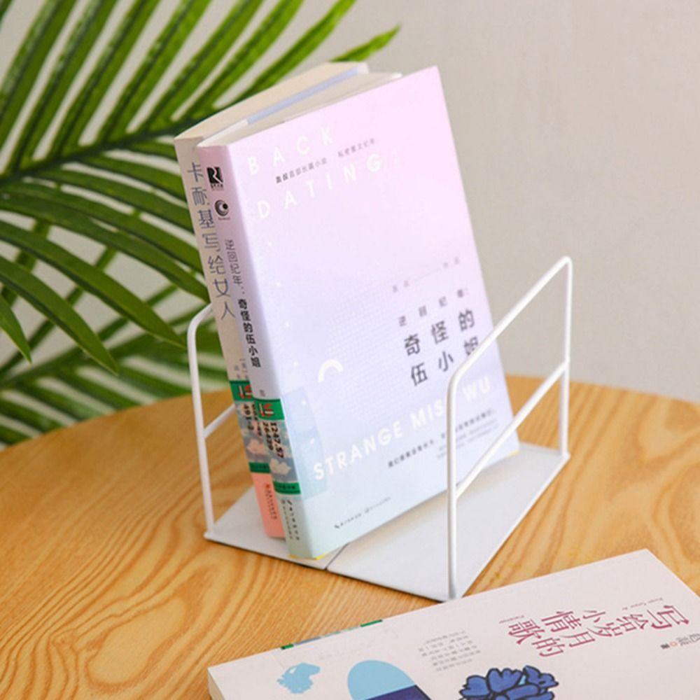 Supplies L Shape Student Stationary Book Support Rack Magazine Holder Book Stand Desktop Organizer