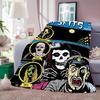 Band M-Misfits Throw Lightweight 240g Flannel Blanket Soft Skin-friendly for Summer Cooling
