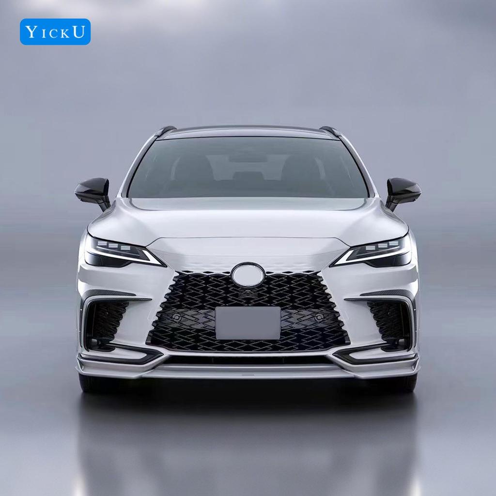 Комплект карбонового обвеса для Lexus RX350/500 (Передний сплиттер, Расширители арок, Задний диффузор, Пороги, Спойлер на крышку багажника, 2023-2025)