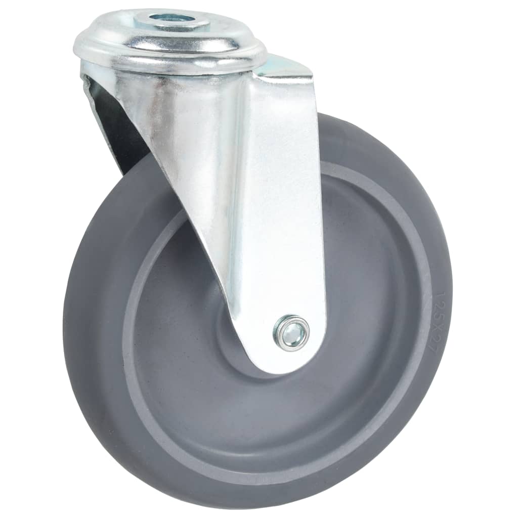 Swivel Casters with Pin Hole 4 pcs 125 mm