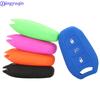 Jingyuqin Shell Cover Holder Car Key Fob Case For Peugeot 208 DS3 5008 DS5 DS6 For Citroen C4 C5 X7 Silicone Rubber Smart