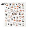 Halloween Nail Art Decals Stickers, Black Cat Ghost Pumpkin Wreath Adhesive Stickers for Manicure Decoration, DIY Supplies Holiday Party