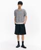 INTEMPOMOOD Half Wheat Button Stripe Knit_Gray