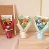 Handmade Sunflower Daisy Bouquet Eternal Flower Valentine's Day Gift Crochet Bouquet  Wedding Guest