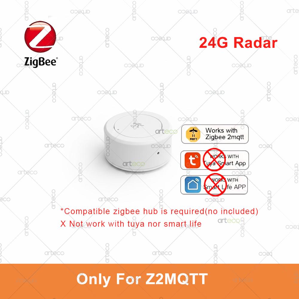 Mini Zigbee Human Presence Sensor 24G Mmwave Radar Detector Occupancy Sensor,Static/Motion Detect,For Tuya Home Assistant Z2MQTT