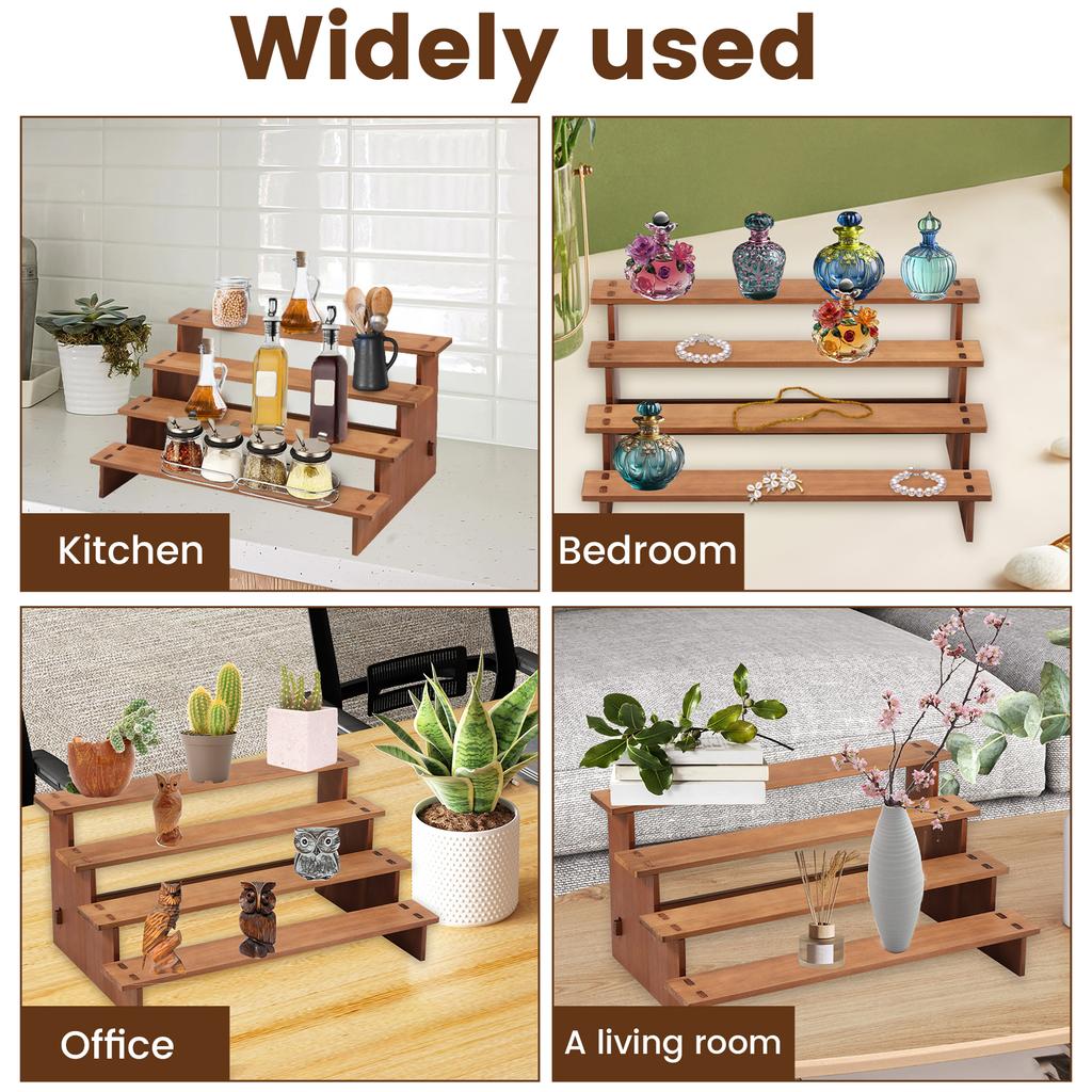 3/4 яруса Деревянная Винтажная Подставка для Дисплея Деревянная Подставка для Кексов Экономящая Место Подставка для Дисплея Десертов Ярусная Подставка для Дисплея для Кексов