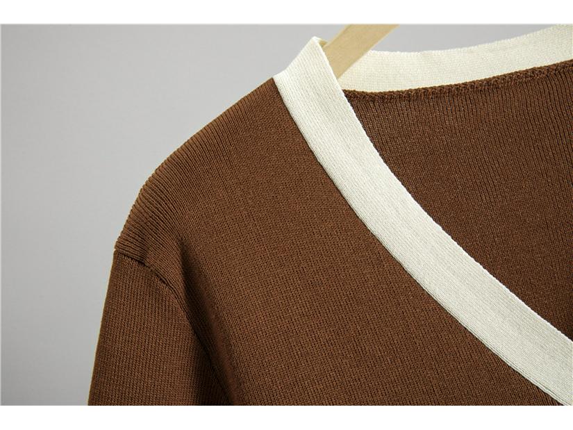 Женский летний вязаный топ и брюки с высокой посадкой