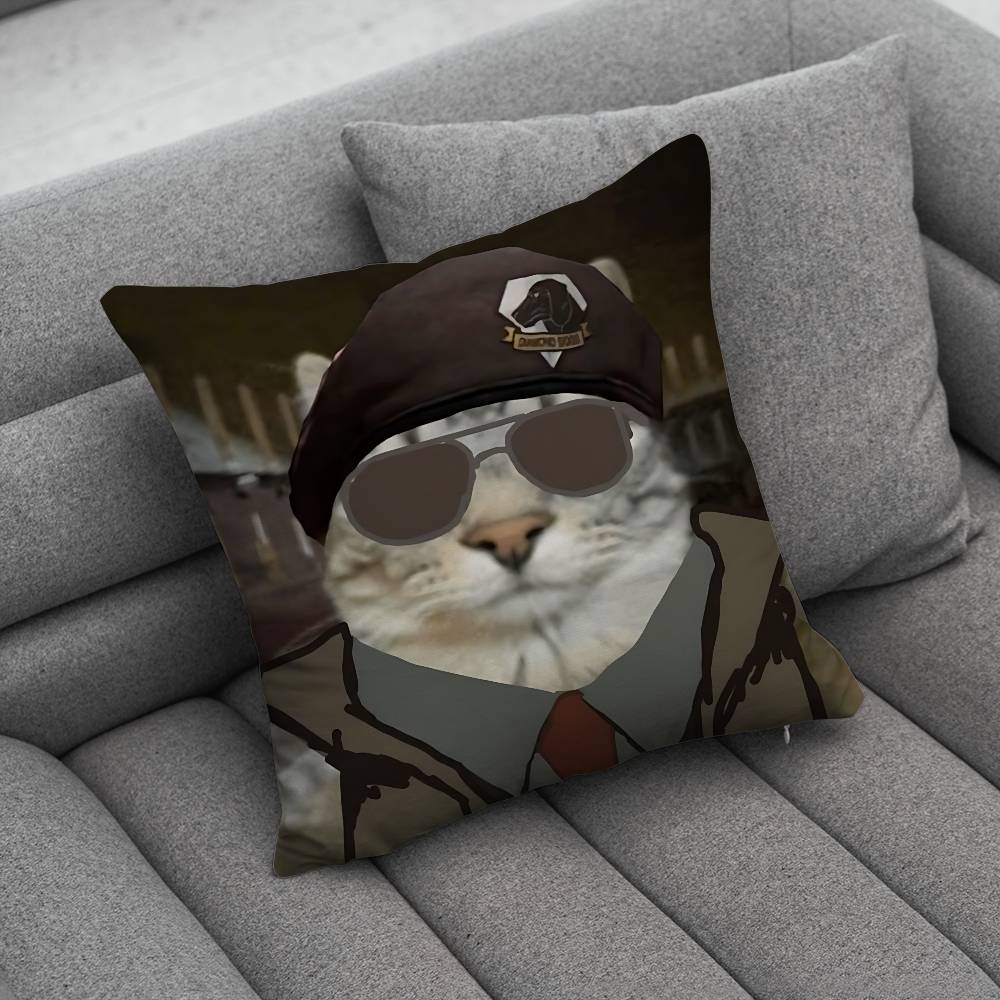 MMetal Gear SSolid Creative patterned pillowcases for interior decoration office living room home