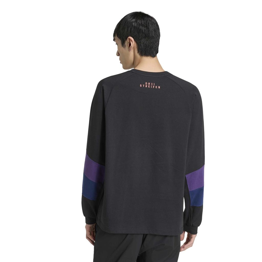 БРЕНД LOVE V7837 4L [Adidas] Футболка с длинным рукавом L/S Мужская Черный/Фиолетовый (KV5891)