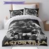 AVFC  Pattern Bedding Quilt Set Quilt Cover Pillowcase Home Decoration Birthday Gift (1 * duvet cover + 2 * pillowcase, without core)