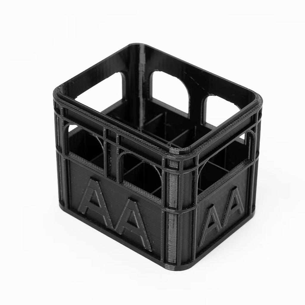 3D-печатные коробки для хранения батареек AA/AAA в стиле пивного ящика, штабелируемые, органайзер для батареек, декор для дома, офиса, рабочего стола, инструмент для хранения, подарок