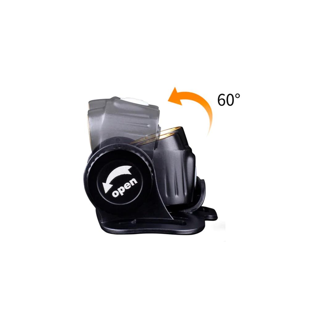 Fenix HM65R Maximum 1400 IP68 Dustproof Ideal for Snow Mountain Trail and Night Work Headlight, Lumens, USB-C Rechargeable, & Waterproof, Climbing,
