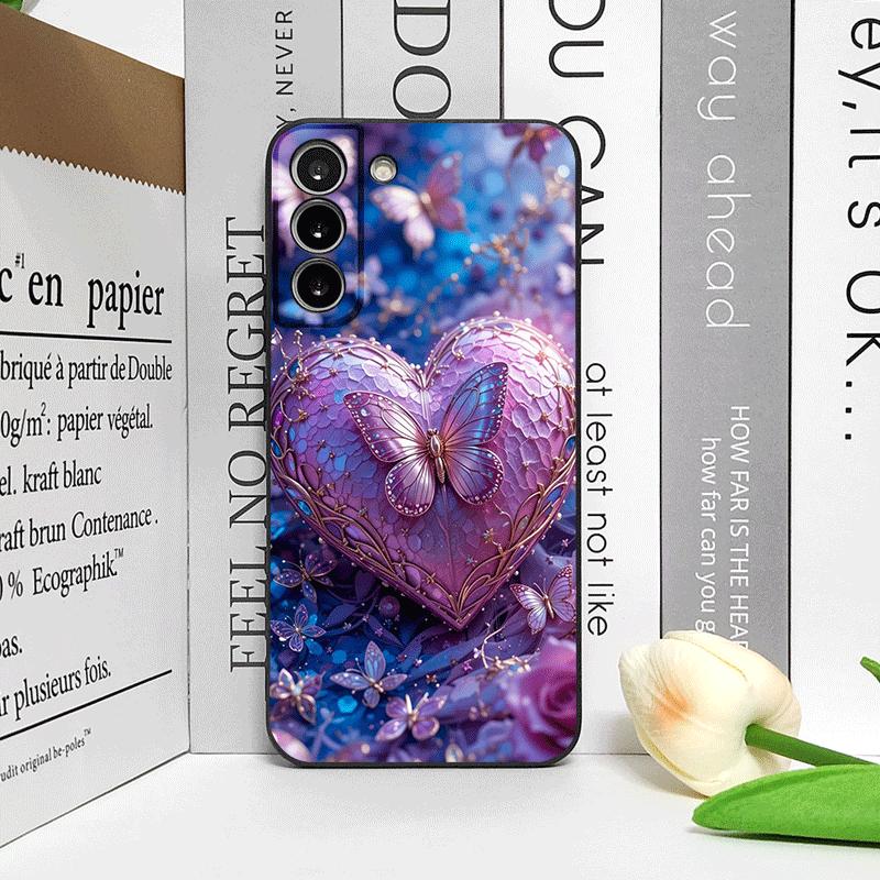 Роскошный Чехол для Телефона с Узором Бабочка и Цветок для OPPO Reno 13 12 F 11 10 Pro Plus A58 Find X5 X3 Lite 5G Мягкий Ударопрочный Чехол