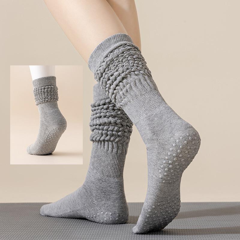 Женские вязаные гетры-протекторы, длинные носки, женские носки для фитнеса, танцев, пилатеса, йоги
