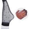 Ультратонкие жаккардовые прозрачные шелковые короткие носки для женщин