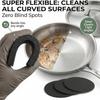 3Pcs Professional Steel Wool Sponge Heavy-duty Stain Pan Scrubber Pads  Kitchen Grease Removal