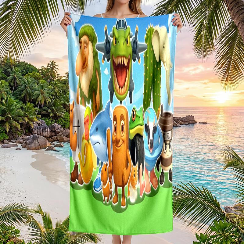 Brainrot Fashion Beach Towel: Ideal for Summer Adventures Soft, absorbent and quick drying suitable for swimming and bathing