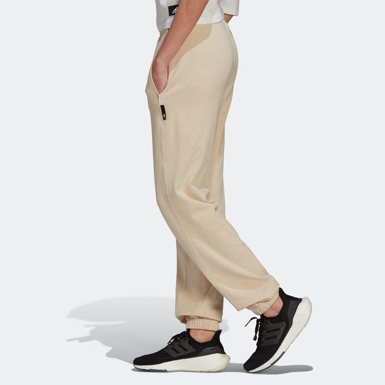 adidas Спортивные брюки женские светло-хаки средние HE3090