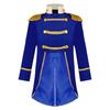 Baby Boys Prince Costume Gold Fringe Velvet Tailcoat Long Sleeve Royal Court Attire with Crown Head Accessory