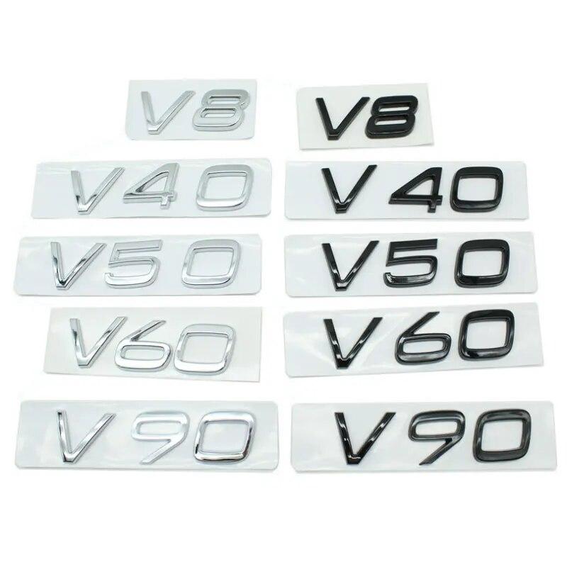 Наклейки с эмблемами из АБС-пластика для автомобилей C30, V40, V60, V90, S40, S60, S80, S90, S80L, XC40, XC60, XC90 - Обозначения моделей AWD, T4, T5, T6, T8