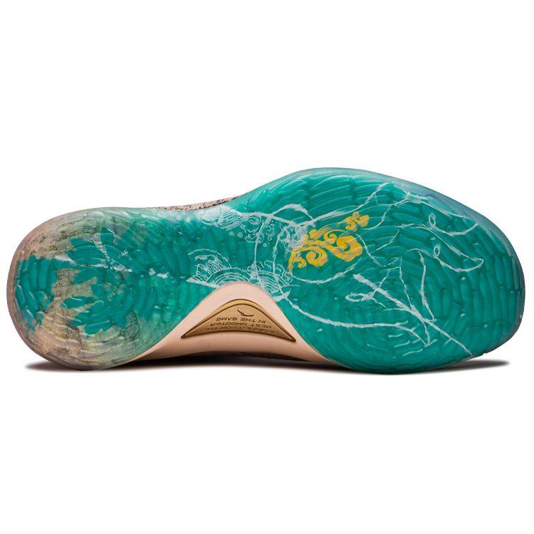 Anta Баскетбольные кроссовки Thompson KT5 Herbal Medicine Special Edition с высоким берцем, мужские баскетбольные кроссовки коричневого и зеленого цвета 112021101-10(S-BOX)