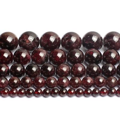 Бусины из натурального граната, для изготовления ювелирных изделий