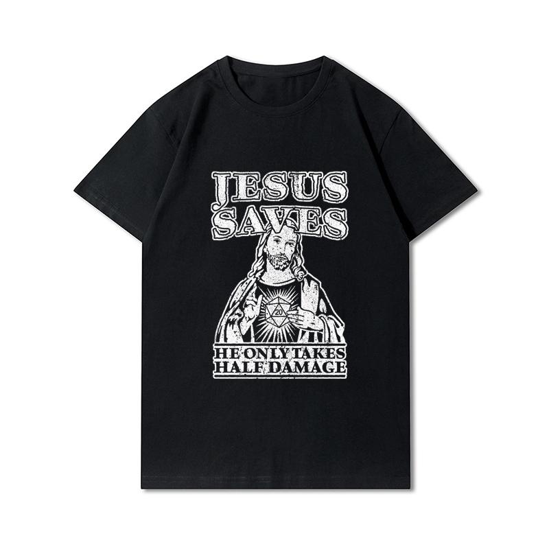 Футболка большого размера «Я люблю Иисуса» Христианская вера Унисекс Повседневные хлопковые топы Персонализированная печать Уличная одежда Подарок для любителей Иисуса Футболка