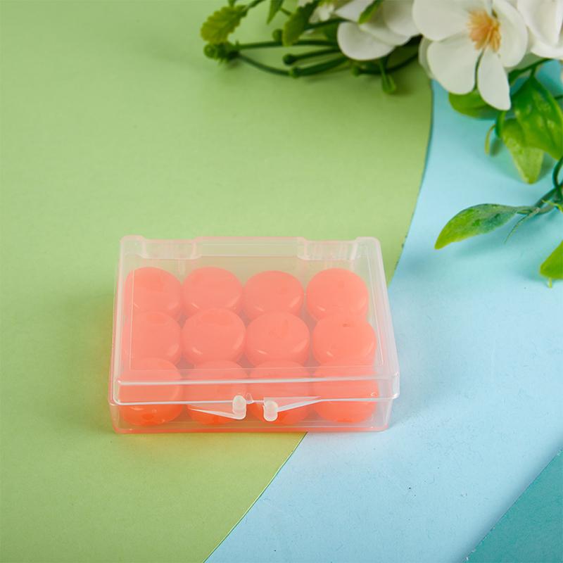 12Pcs Silicone Ear Plug Reusable Silicone Wax Earplugs Swimming Moldable Earplugs Noise Reduction Cancelling Sleeping Protection