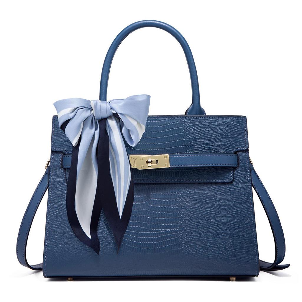 2025 High-End Crocodile Pattern Fashionable Large Capacity Shoulder and Crossbody Tote Handbag