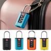 Locker TSA Customs Code Lock Luggage Password Lock Contrast Color Padlock 3 Digit Combination Lock