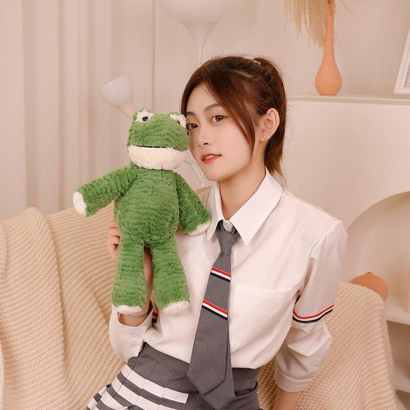 1 шт., 35 см, милые мягкие игрушки слона, лягушки, кролика, бегемота, Peluche, пушистые куклы-животные, сопровождающие игрушки для маленьких девочек, рождественский подарок