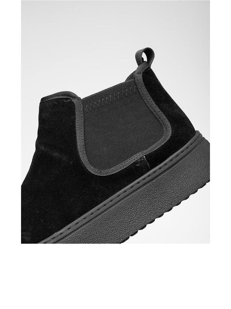 Men's Winter High-Top Velvet-Lined Martin Boots - Thick Sole Cotton Shoes