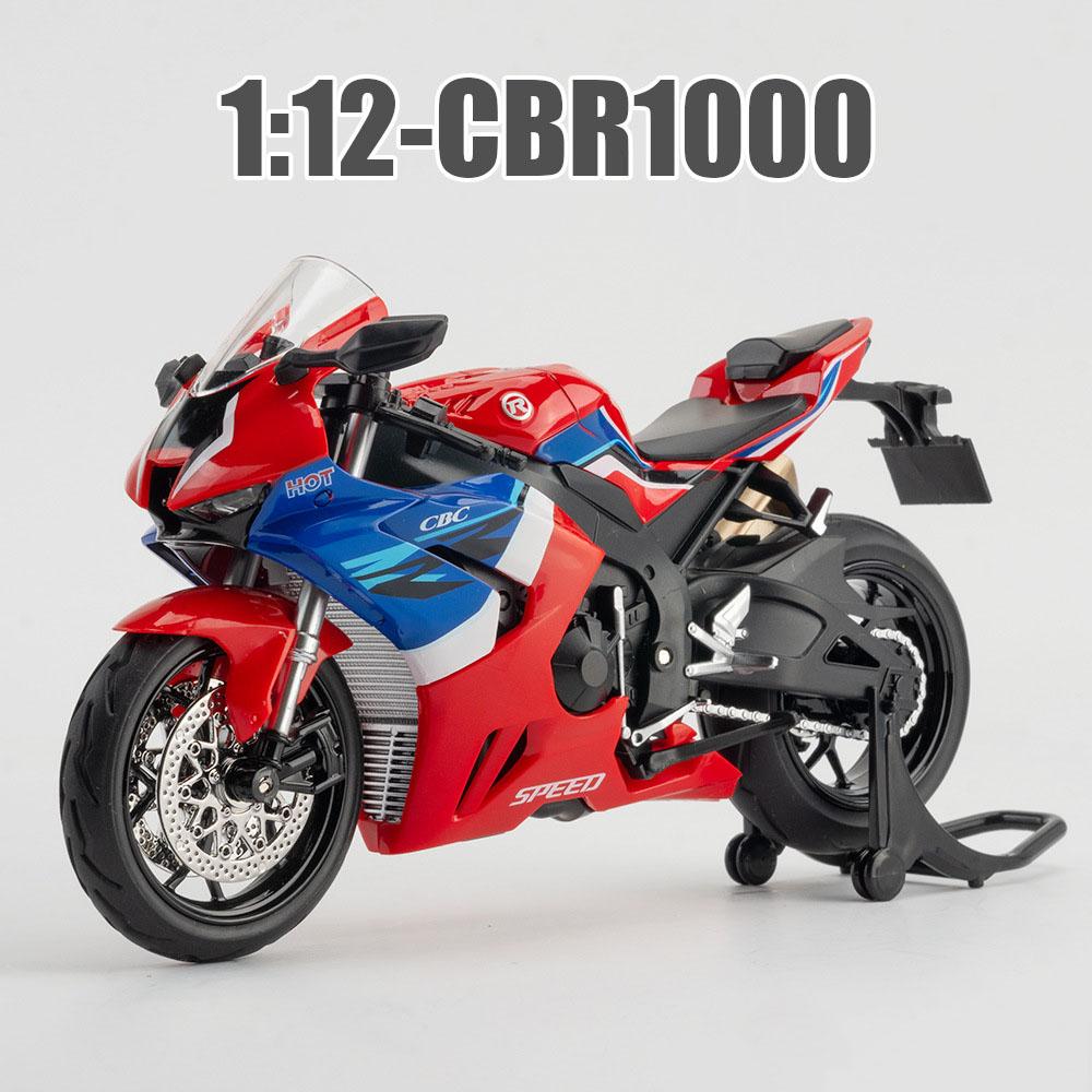 1:12 Honda Cbr1000 Cb400x Сплавная Модель Литая Модель Мотоцикл Игрушки Автомобиль Поворот Переднего Колеса Звук Свет Миниатюрный Мотоцикл Подарки для Мальчиков
