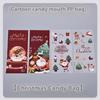 50Pcs Christmas Candy Bags Christmas Decorations Santa Gift Bag Navidad Xmas Gift Bags Christmas Cookies Packaging Bag
