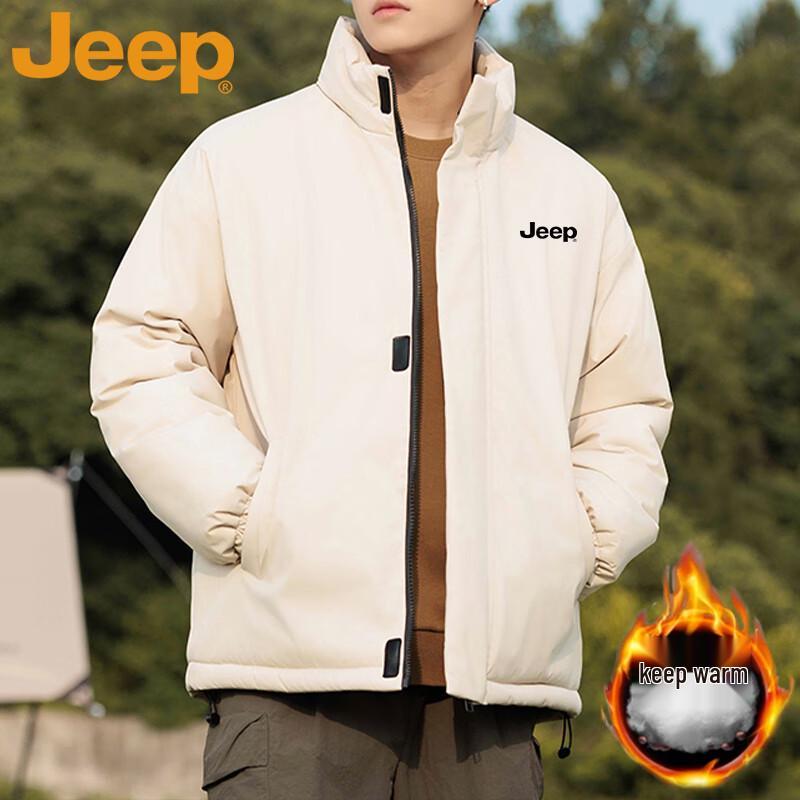 JEEP Men's Stand Collar Padded Jacket