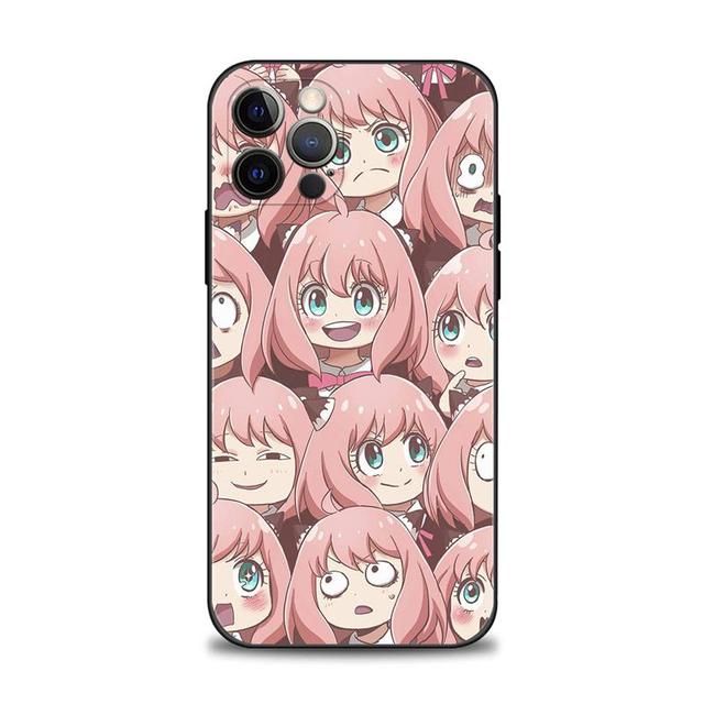Чехол для телефона Apple Iphone 14 13 12 11 Pro Max 13 12 Mini Xs Max Xr X 7 8 6 6s Plus, чехол Spy X Family Pink Smile Anya Damian