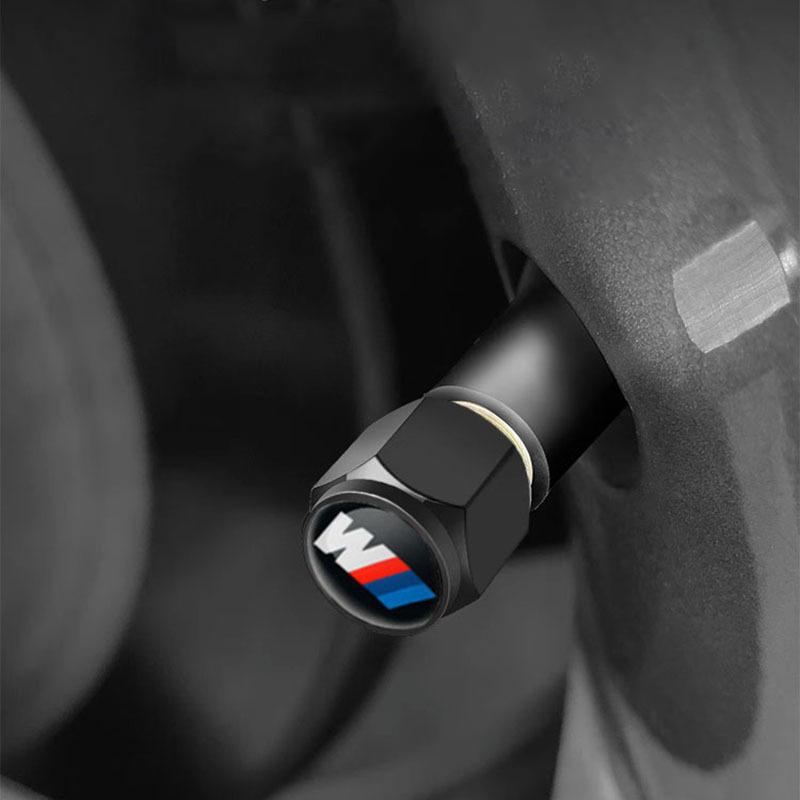 Для BMW E30 E38 E39 E46 E60 E61 E90 X5 X6 E70 E83 F30 F32 Колпачок вентиля шины автомобиля Металлическая декоративная наклейка Аксессуары для модификации
