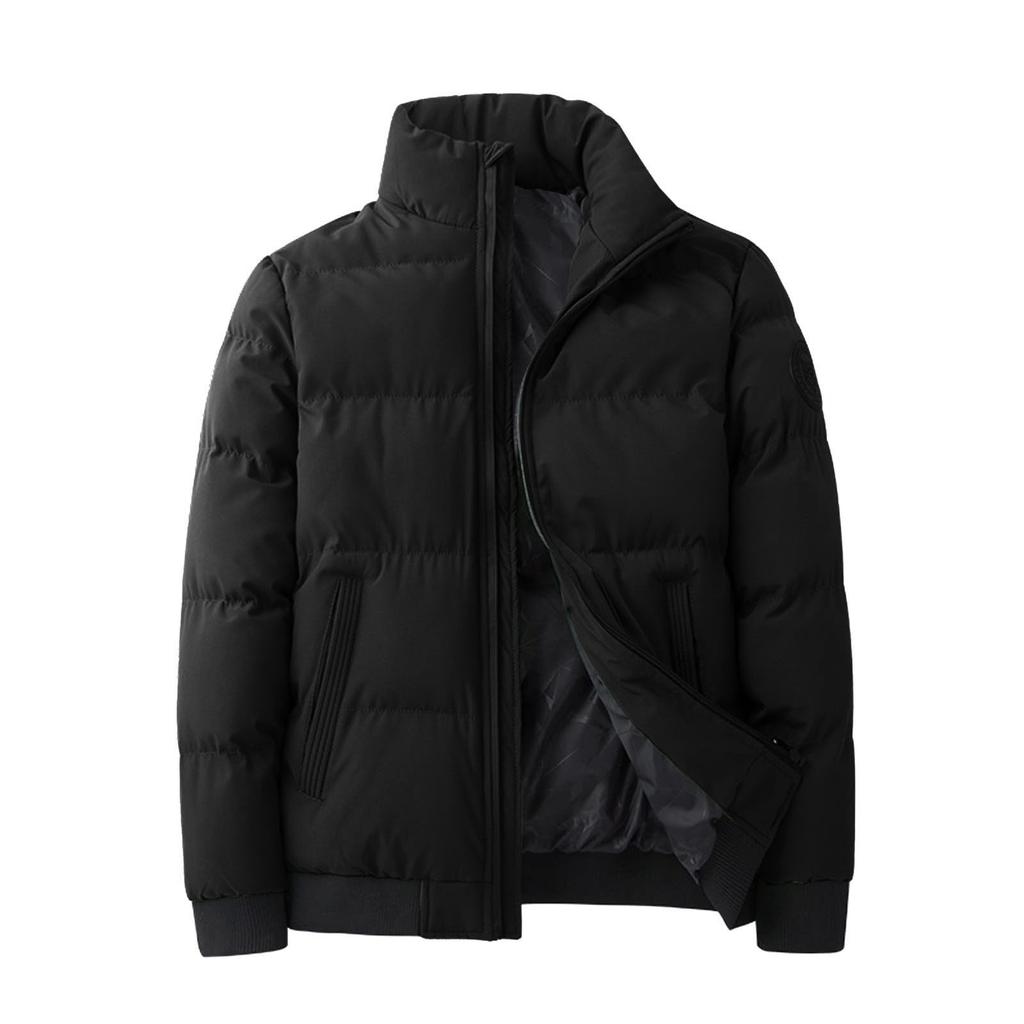 Мужская хлопковая стеганая куртка с капюшоном Мужская очень толстая теплая короткая хлопковая стеганая куртка