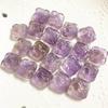 Natural Amethyst Square Ruyi Auspicious Cloud Carving Double-Sided Nine-Tailed Fox Flower Brand Citrine Diy Back Cloud