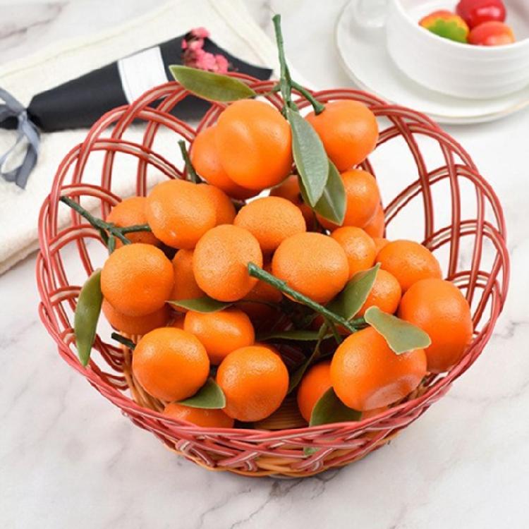 Simulation Foams Tangerine Realistic Fruit for Kitchen Parties Decorations