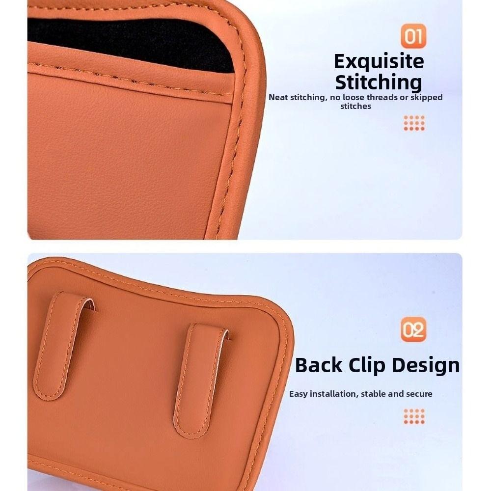 Waterproof Car Cup Holder Leather Car Trash Can Car Seat Back Organizer Car Interior Accessories