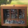 Anxiety Bookshelf with 200 Mini Book Shake Away Anxiety Miniature Bookshelf Wooden Pocket Bookcase Decoration Ornament Book Lover Gift