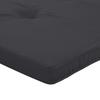2 Piece Lounge Chair Cushions Black Oxford Fabric