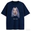 Футболка Billie Eilish с пауком Унисекс и женская Летняя хлопковая Одежда в стиле Y2K Повседневная Мода Круглый вырез Короткий рукав Футболка Уличная мода