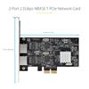 Сетевая карта PCI Express x2 2 порта Ethernet Jumbo Frame Совместимость с различными ОС ПК PCIe LAN карта Двойная плата расширения RJ45 NIC