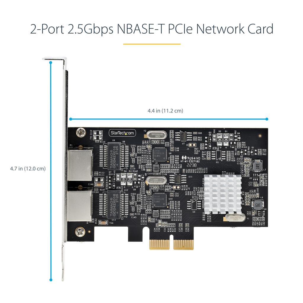 Сетевая карта PCI Express x2 2 порта Ethernet Jumbo Frame Совместимость с различными ОС ПК PCIe LAN карта Двойная плата расширения RJ45 NIC