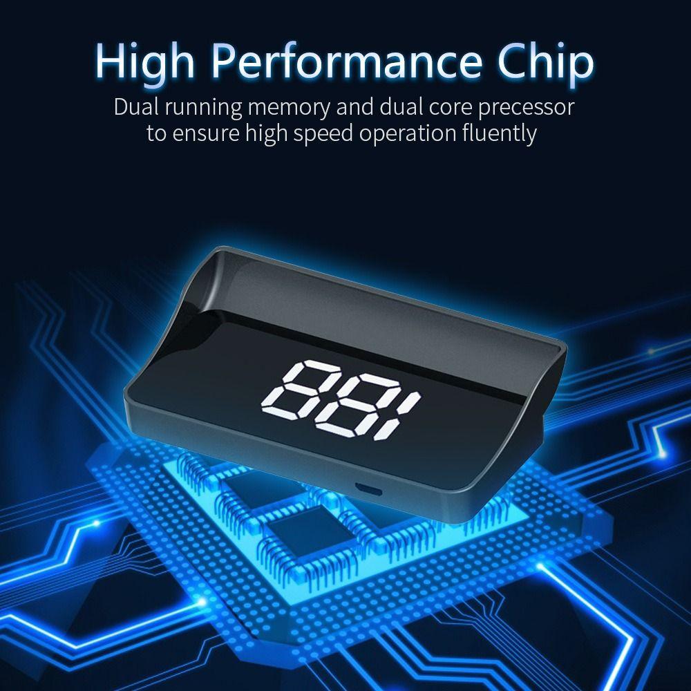 HUD Digital Speedometer Portable GPS Digital Speedometer Car Head Up Display  Fit All Car