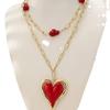 Модное ожерелье в форме сердца для женщин