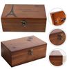 Portable Empty Household Sewing Kit Box Wooden Box Needle Thread Storage Case Sewing  Storage Case