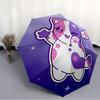 Pixel Game Fashionable Automatic Opening/Closing Folding Umbrella. Portable and Foldable, Ideal for Gift, Travel, and Daily Use.